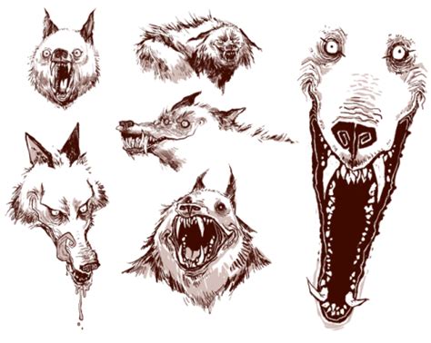 scary dog evil wolf design | Creature concept art, Horror art, Werewolf art