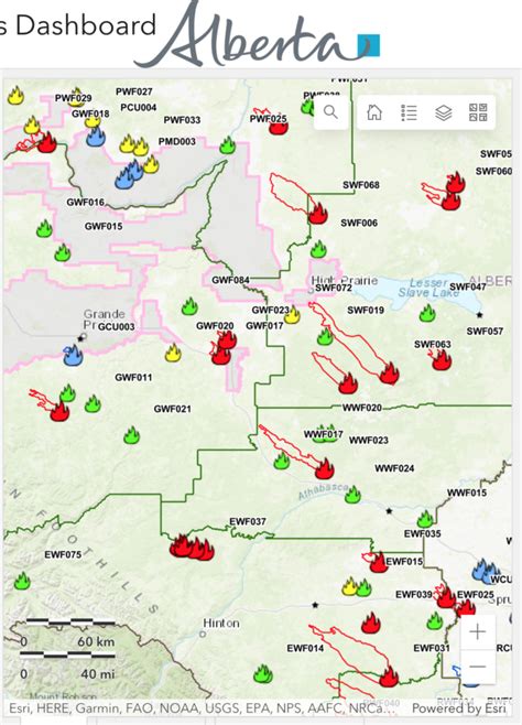 Alberta Canada Wildfires 2023 Map