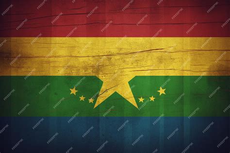 Premium AI Image | Flag wallpaper of Central African Republic