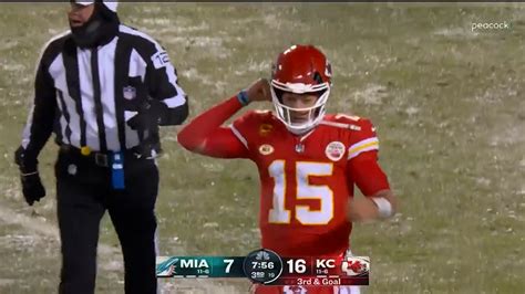 Patrick Mahomes cracks helmet during Dolphins-Chiefs playoff clash as ex-ref questions officials ...