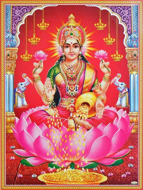 Goddess Lakshmi Poster | Goddess lakshmi, Lakshmi images, Lord shiva ...