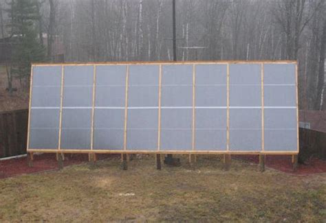 Large DIY solar space heating system