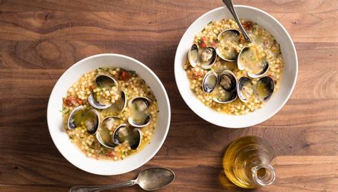 Fregula with Clams and Saffron Broth | The Splendid Table