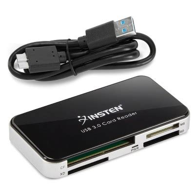 Insten Card Reader Usb 3.0 With Usb A Cable, 6 In 1 Compatible With Sd, Microsd, Tf, Ms, Cf, Xd ...