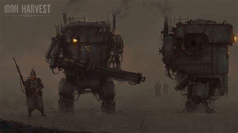 Iron Harvest Saxony Empire Iron Harvest Mech Soldier Concept Art Wallpaper - Resolution ...