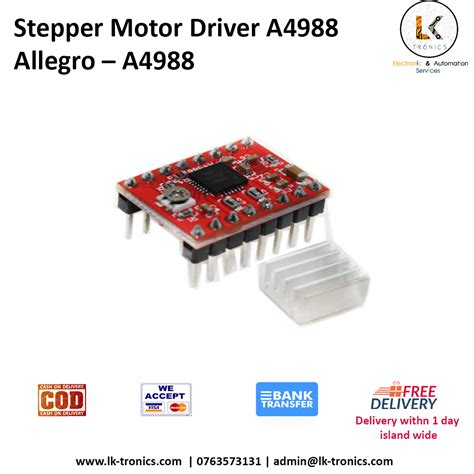 A4988 Stepper Motor Driver Module in Srilanka | LK Tronics