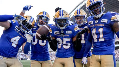 CFL Score: Winnipeg Blue Bombers Soar High Over BC Lions 50-14