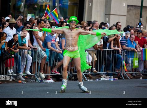 Gay Pride Parade in Manhattan New York City Stock Photo - Alamy