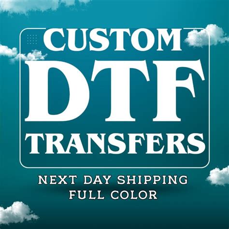 DTF Print Design, DTF Transfer, Custom DTF Print, Custom Logo Sheet ...