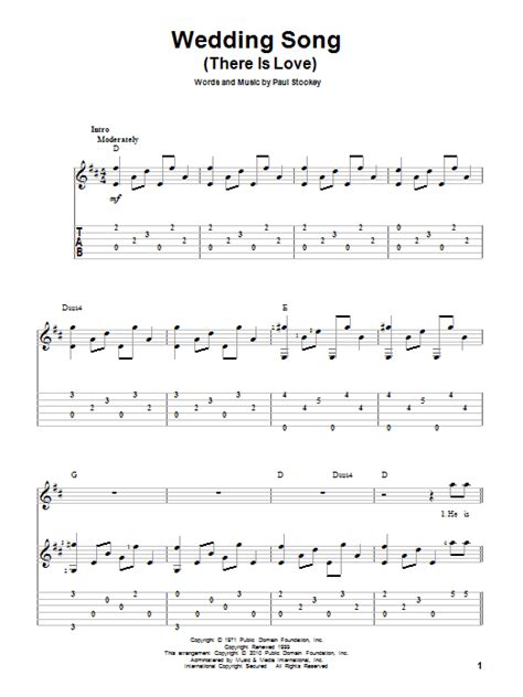 Wedding Song Guitar Chords