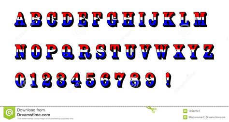 15 Patriotic Red White And Blue Font Images - Red White and Blue ...