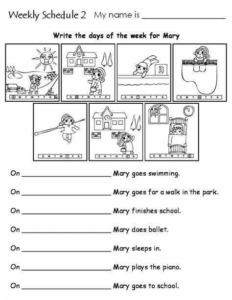 Learn Days of the Week Activities | Learning Printable Learn Days of ...