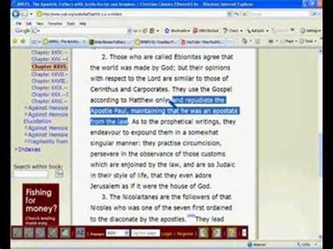 Paul and the Ebionites - YouTube