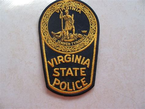 Virginia State Trooper Patch *new* | Police patches, State police, Police badge