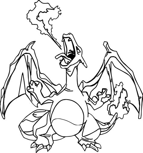 Pokemon Coloring Pages Mega Charizard at GetColorings.com | Free printable colorings pages to ...