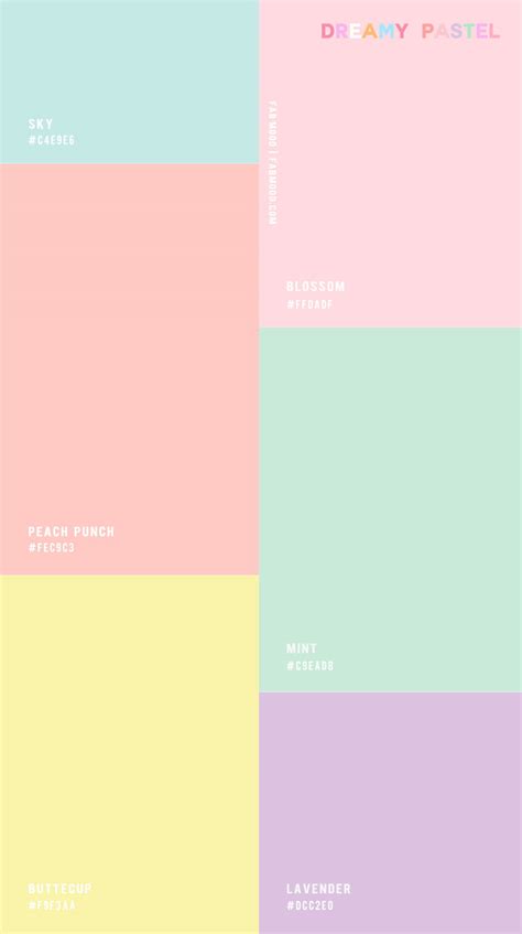 7 Best Pastel Colour Schemes for Spring and Summer 1 - Fab Mood | Wedding Color, Haircuts ...