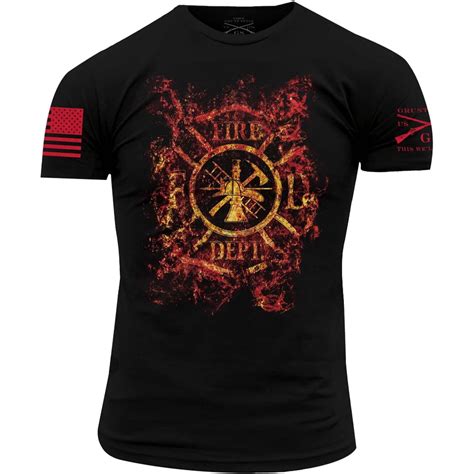 Grunt Style - Grunt Style Cross Fire Crewneck T-Shirt - Black - Walmart ...