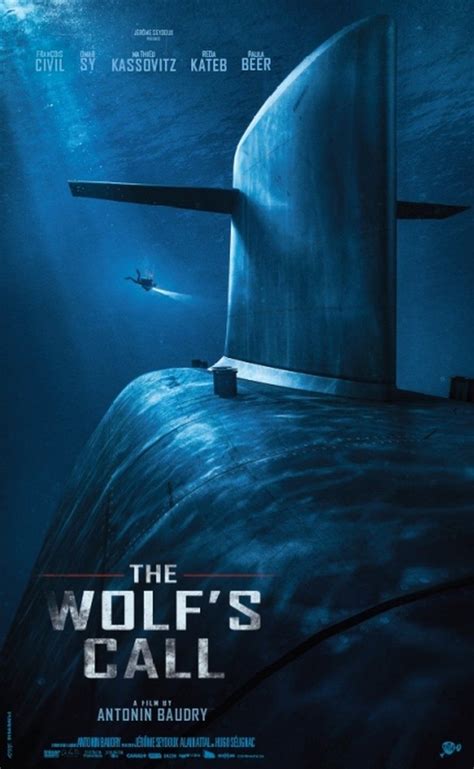 the wolf's call movie poster with a submarine in the water and an ...