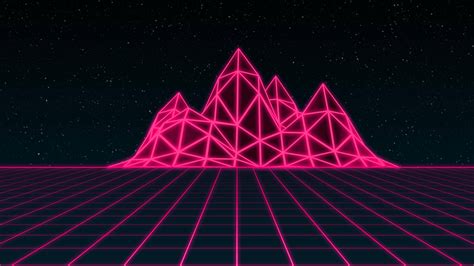 Synthwave retrowave wallpaper, neon art, graphics, style, pink ...