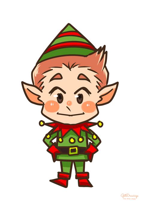 How to draw a Christmas Elf | GetDrawings.com