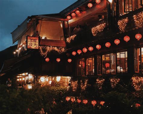 jiufen tea house ah mei tea house spirited away | Tea house, Taiwan ...