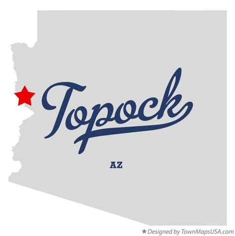 Map of Topock, AZ, Arizona