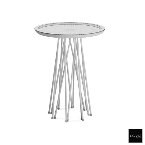 Side Table Metal Base CGVAM_007 (3D Model) 3D Model | CG VIZ STUDIO
