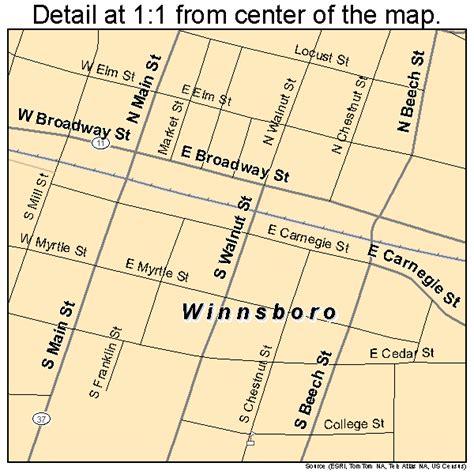 Winnsboro Texas Street Map 4879816