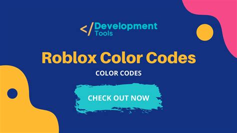 Roblox Color Codes | BrickColor Codes - DevelopmentTools