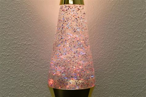 14.5 inch Gold Metallic Chrome 20oz Lava Brand Rainbow Glitter Lamp 47162021399 | eBay