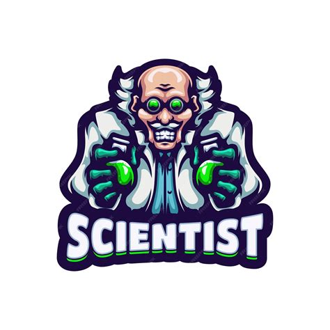 Premium Vector | Scientist Mascot Logo Design