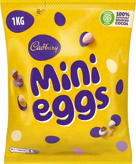 Cadbury Dairy Milk Chocolate Mini Eggs Easter, 1 kg bag : Amazon.co.uk ...