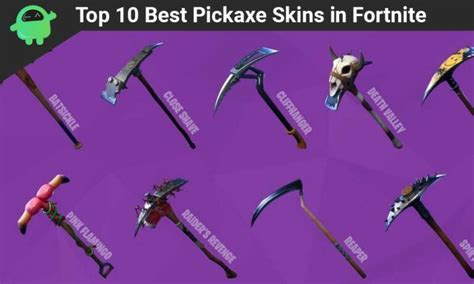 Top 10 Best Pickaxe Skins in Fortnite