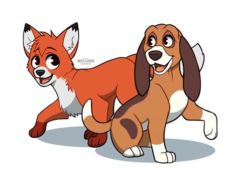 Monthly cartoon fanart | The Fox and the Hound by Mell0rd on DeviantArt