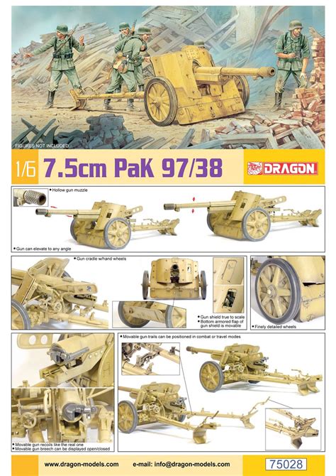 Dragon - 1/6 Scale - Model Kit - 7.5cm PaK 97/38