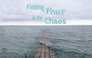 Peace in the Midst of Chaos - Cylvia Hayes