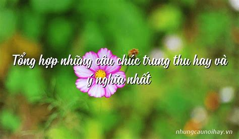 Tổng hợp những câu chúc trung thu hay và ý nghĩa nhất