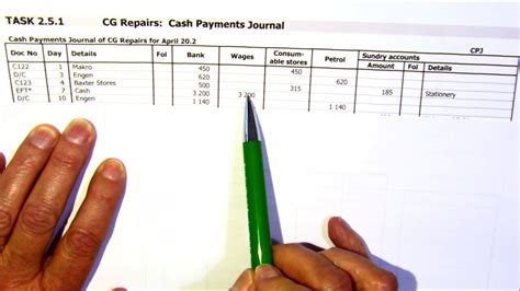 Cash Payments Journal - YouTube