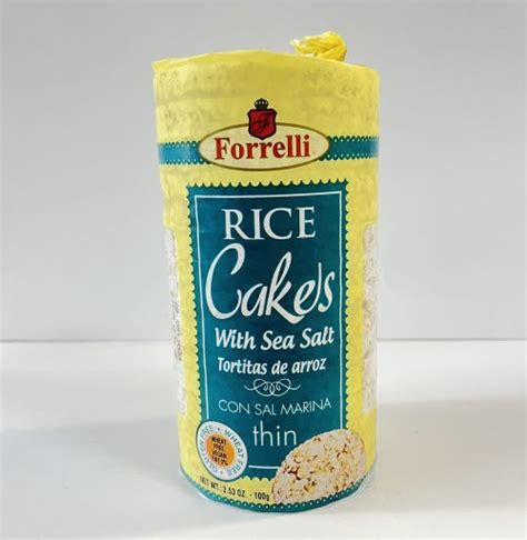 | FORRELLI RICE CAKES WITH SEA SALT 100GR