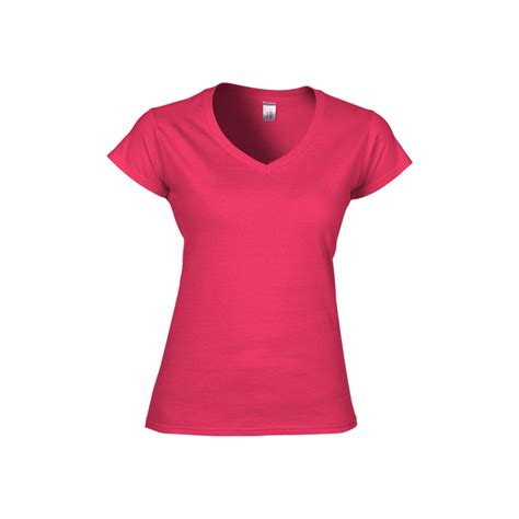 Gildan Softstyle Ladies V-Neck T-Shirt 63V00L – 6 Colors - T Shirt 2 u / Online T-Shirts ...
