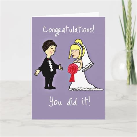 Funny Wedding congratulations Card | Zazzle.com