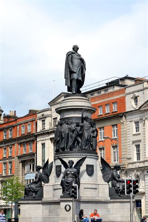 Daniel O`Connell Statue, O` Connell Street, Dublin Ireland Editorial ...