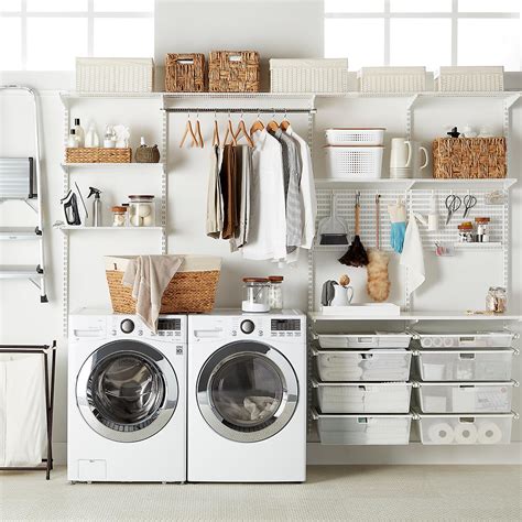 Elfa Laundry Solution White - Wurth Organizing