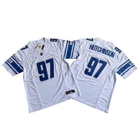 White Detroit Lions 97 Aidan Hutchinson Nike Vapor FUSE Limited Jersey ...