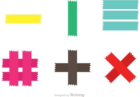 Colorful Sticky Tape Vectors 88740 Vector Art at Vecteezy