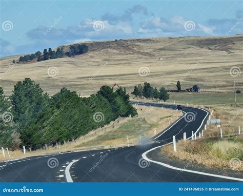 Australian Outback Road Trip Stock Photo - Image of hill, freeway ...