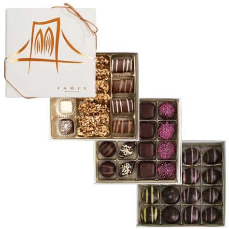 Artisan Crafted Chocolate Gift Boxes, 3 Assorted Chocolate Gift Boxes, 47 pc, Dairy Free,, 1 ...