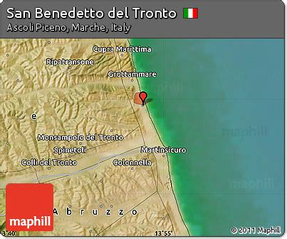 Free Satellite Map of San Benedetto Del Tronto