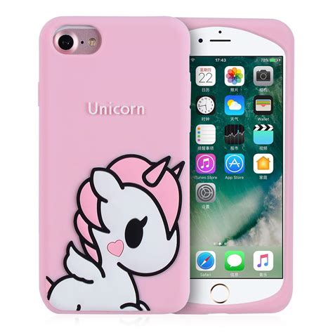 Joyleop Angel Unicorn Case for iPhone 6/6S Plus + Cover,Cute Kids Girls ...