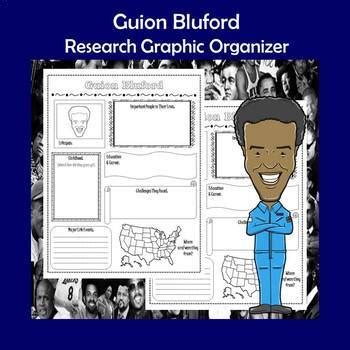 Guion Bluford Biography Research Graphic Organizer | TpT